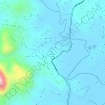Mappa topografica Tanquinto Hill, altitudine, rilievo