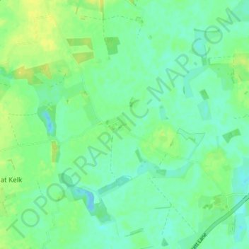 Mappa topografica Gransmoor, altitudine, rilievo