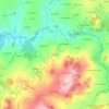 Mappa topografica La Rivoire, altitudine, rilievo