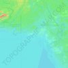 Mappa topografica Herschel Island, altitudine, rilievo