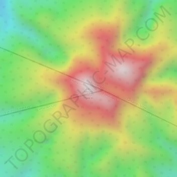 Mappa topografica Mount Labo, altitudine, rilievo