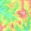 Mappa topografica La Gente, altitudine, rilievo