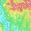 Mappa topografica Monti, altitudine, rilievo