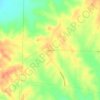 Mappa topografica Columbus, altitudine, rilievo