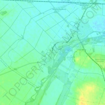 Mappa topografica Pischelsdorf, altitudine, rilievo