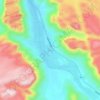 Mappa topografica Arak, altitudine, rilievo