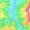 Mappa topografica Berzantina, altitudine, rilievo