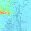 Mappa topografica Guayaquil, altitudine, rilievo
