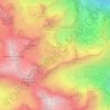 Mappa topografica Софийские озёра, altitudine, rilievo
