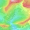 Mappa topografica Les Meuniers, altitudine, rilievo