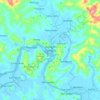 Mappa topografica Gandara, altitudine, rilievo