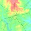 Mappa topografica Jacksonville, altitudine, rilievo