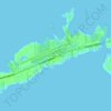 Mappa topografica Marathon Shores, altitudine, rilievo