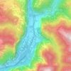 Mappa topografica Cismon del Grappa, altitudine, rilievo