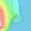 Mappa topografica Gros Piton, altitudine, rilievo