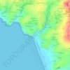Mappa topografica Pentrez, altitudine, rilievo