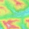 Mappa topografica Damüls, altitudine, rilievo