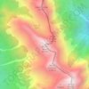 Mappa topografica Monte Venal, altitudine, rilievo