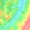Mappa topografica La Villotte, altitudine, rilievo