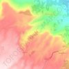 Mappa topografica Sugano, altitudine, rilievo