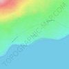 Mappa topografica Puu Manawalea, altitudine, rilievo