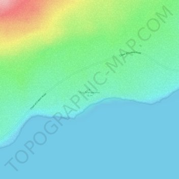 Mappa topografica Puu Manawalea, altitudine, rilievo