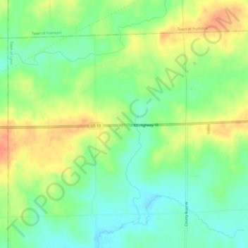 Mappa topografica Lynn, altitudine, rilievo