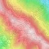 Mappa topografica Passo di Valcava, altitudine, rilievo