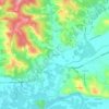 Mappa topografica Lembenne, altitudine, rilievo