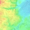 Mappa topografica La Villette, altitudine, rilievo