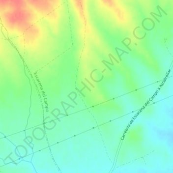 Mappa topografica Calañas, altitudine, rilievo