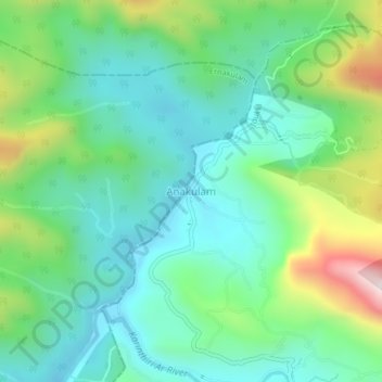 Mappa topografica Elephant Pond, altitudine, rilievo