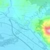 Mappa topografica Pinos Puente, altitudine, rilievo