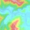 Mappa topografica Coipué, altitudine, rilievo