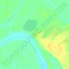 Mappa topografica Huslia, altitudine, rilievo