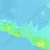 Mappa topografica Kervalet, altitudine, rilievo
