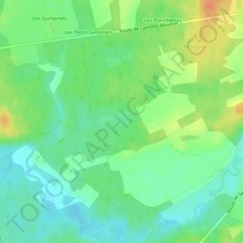 Mappa topografica La Foret Noire, altitudine, rilievo