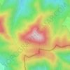 Mappa topografica Mont Nègre, altitudine, rilievo