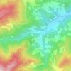 Mappa topografica Ortignano, altitudine, rilievo