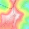 Mappa topografica Djebel Amour, altitudine, rilievo