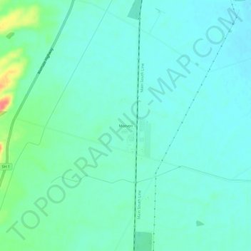 Mappa topografica Morven, altitudine, rilievo