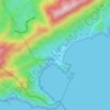Mappa topografica Trindade, altitudine, rilievo