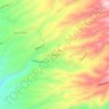 Mappa topografica Mamiña, altitudine, rilievo