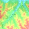 Mappa topografica Rabbitville, altitudine, rilievo