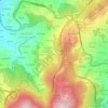 Mappa topografica O Pouso, altitudine, rilievo