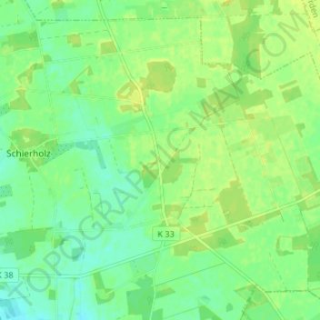 Mappa topografica Neu-Schierholz, altitudine, rilievo