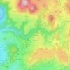 Mappa topografica Les Mouniers, altitudine, rilievo