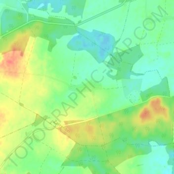Mappa topografica Nieklitz, altitudine, rilievo