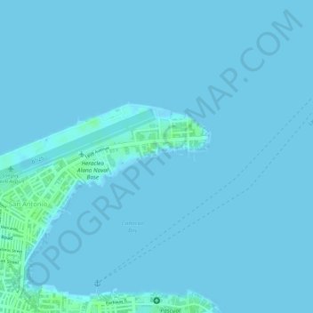 Mappa topografica PCG-Sangley, altitudine, rilievo