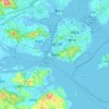 Mappa topografica 思明区, altitudine, rilievo